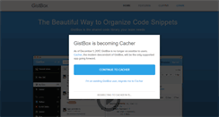 Desktop Screenshot of gistboxapp.com