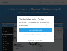 Tablet Screenshot of gistboxapp.com